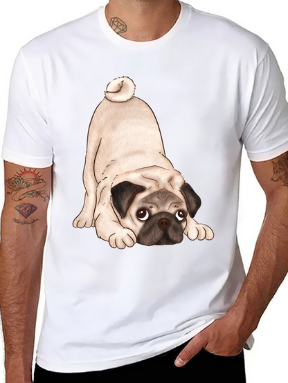 Cute Pug T-Shirt - Black Graphic Tee
