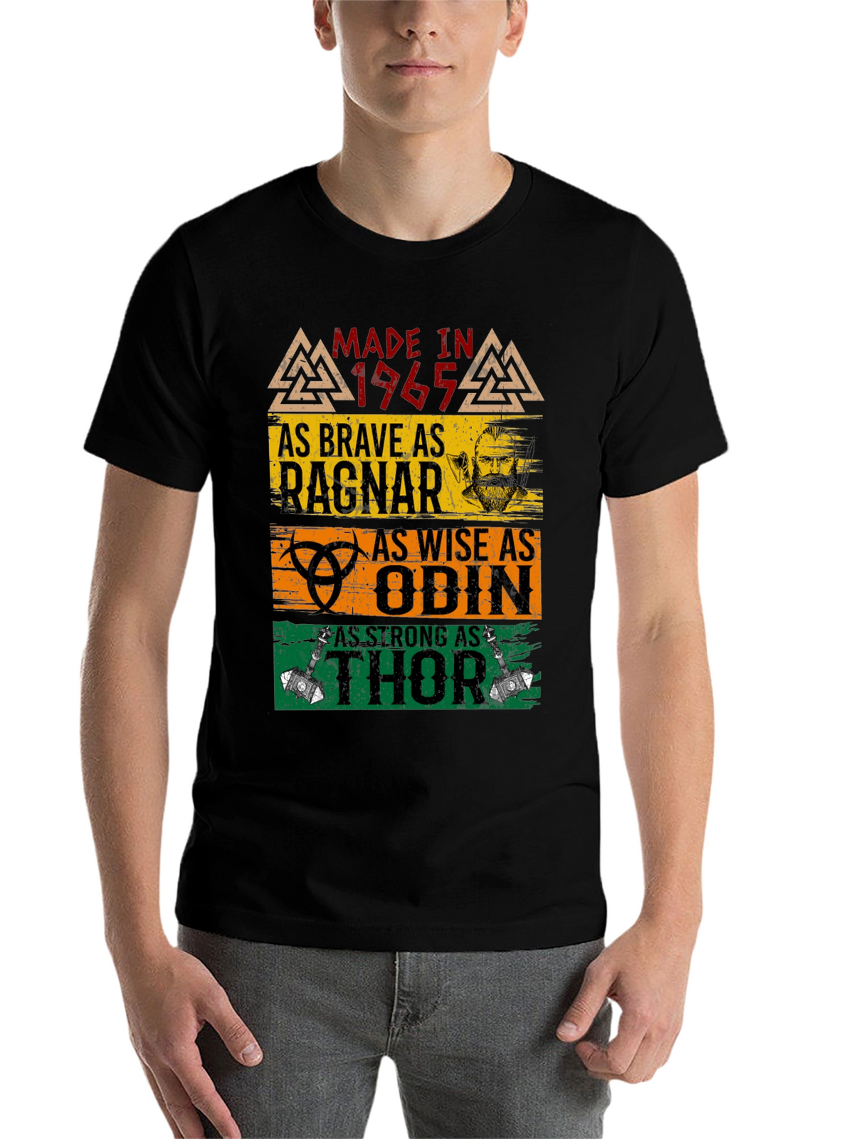 Made in 1965 Brave Ragnar Odin Thor T-Shirt