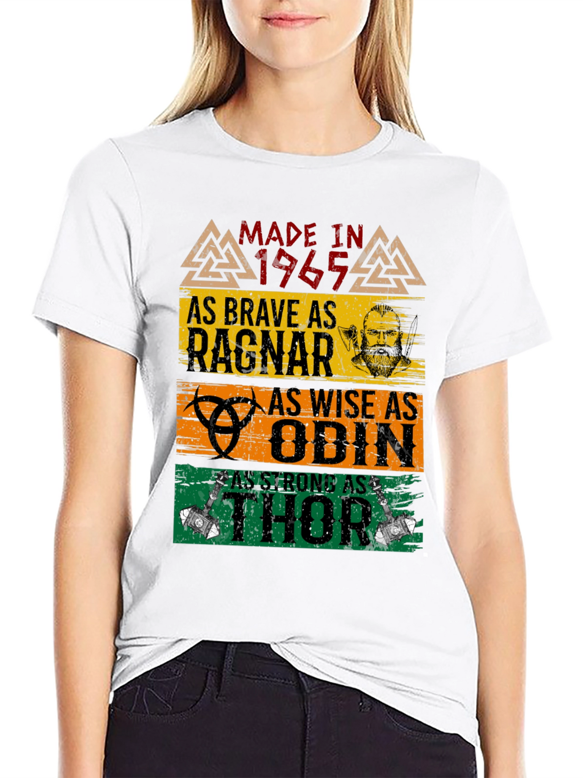 Made in 1965 Brave Ragnar Odin Thor T-Shirt