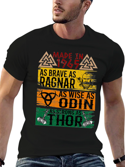 Made in 1965 Brave Ragnar Odin Thor T-Shirt
