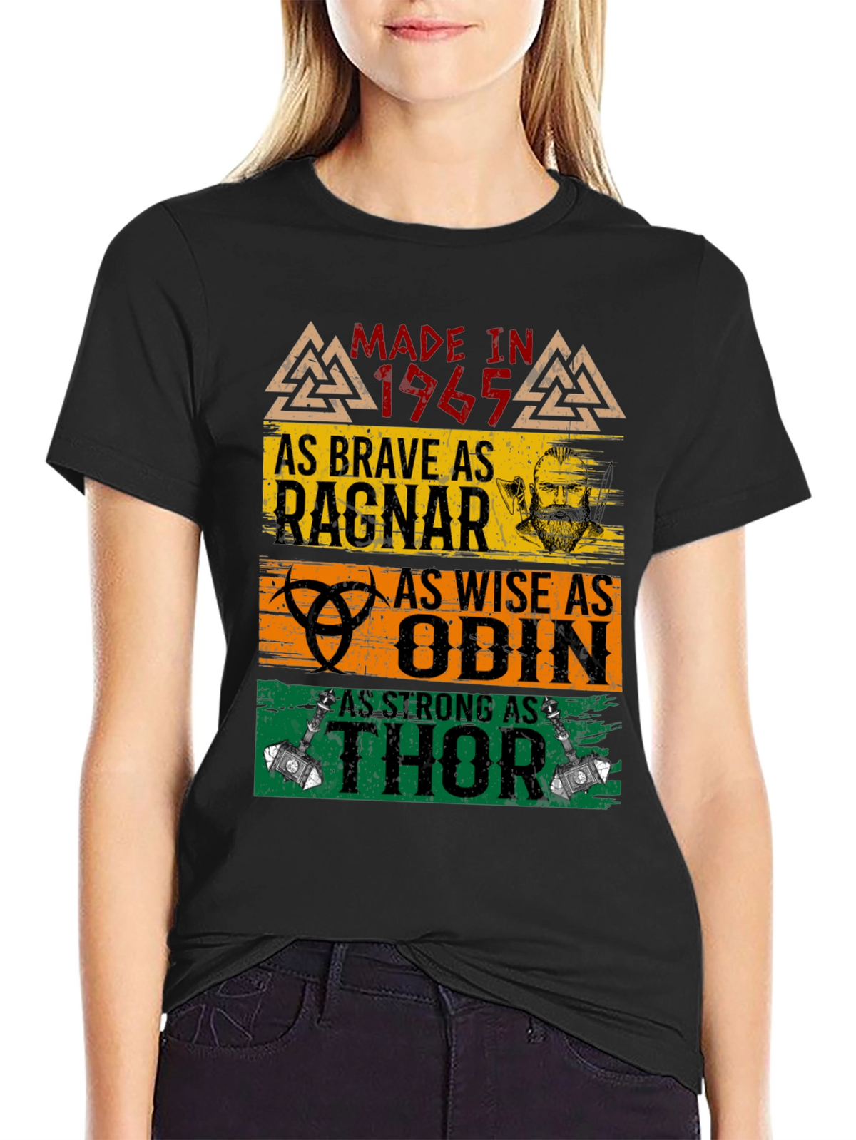 Made in 1965 Brave Ragnar Odin Thor T-Shirt