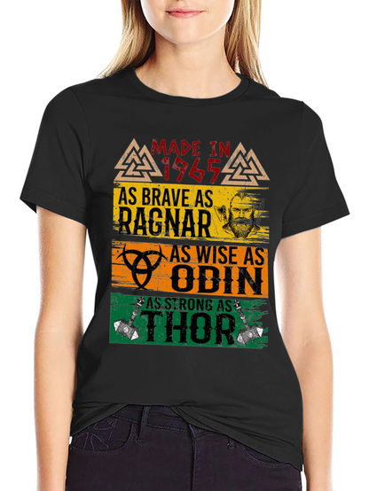 Made in 1965 Brave Ragnar Odin Thor T-Shirt