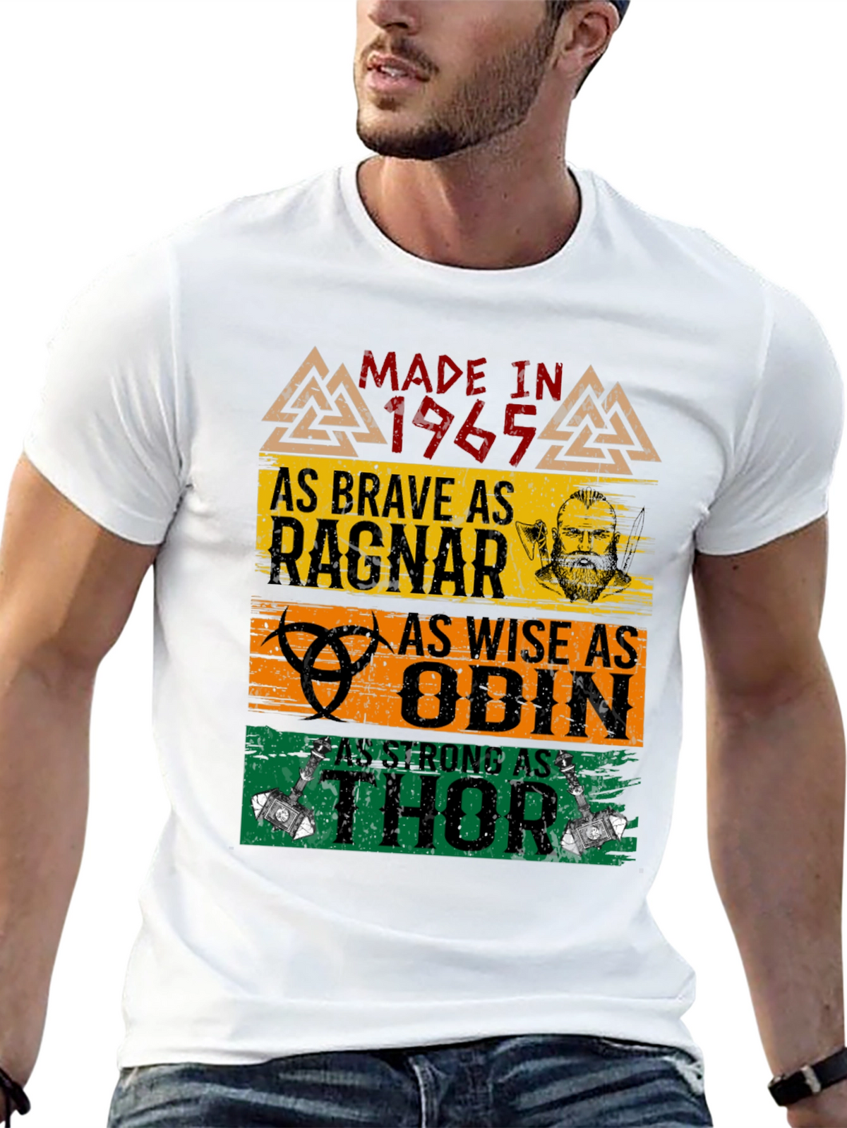 Made in 1965 Brave Ragnar Odin Thor T-Shirt