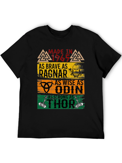 Made in 1965 Brave Ragnar Odin Thor T-Shirt