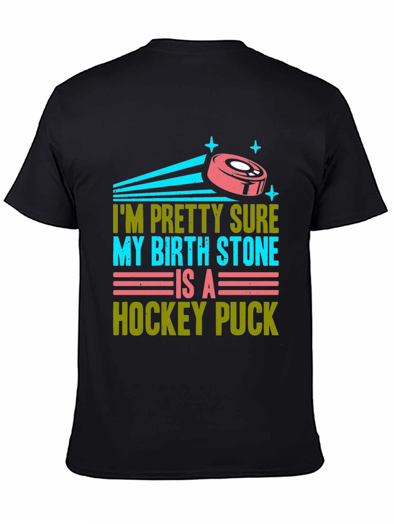 Funny Hockey Birthstone T-Shirt
