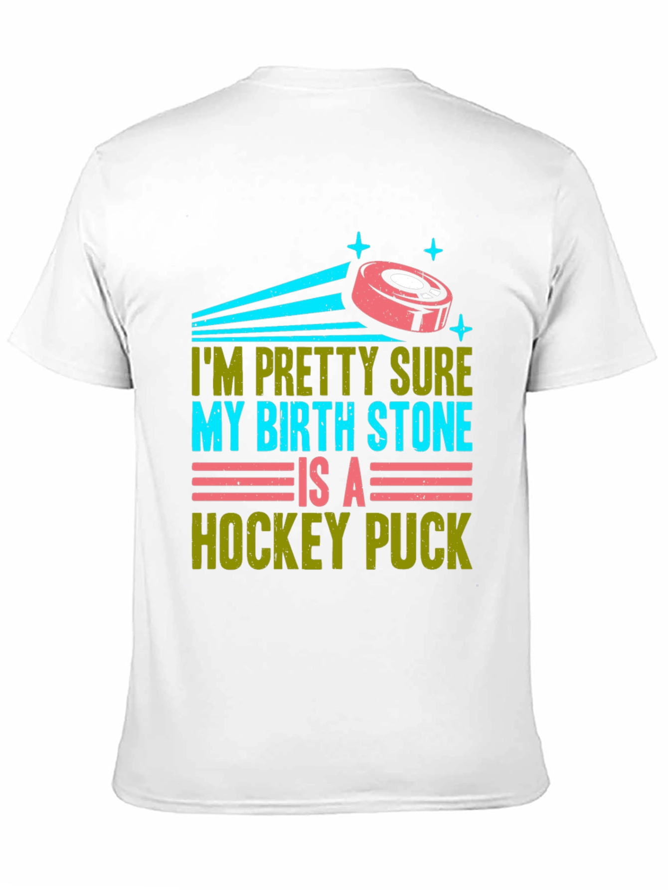 Funny Hockey Birthstone T-Shirt