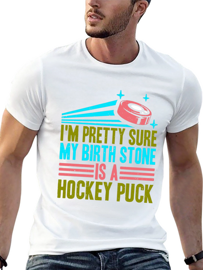 Funny Hockey Birthstone T-Shirt