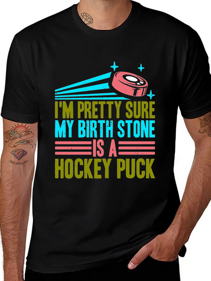 Funny Hockey Birthstone T-Shirt
