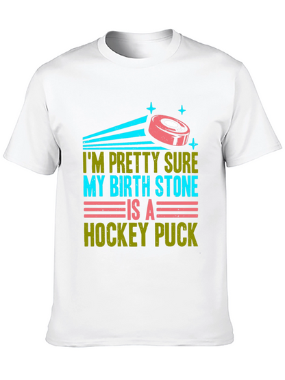 Funny Hockey Birthstone T-Shirt