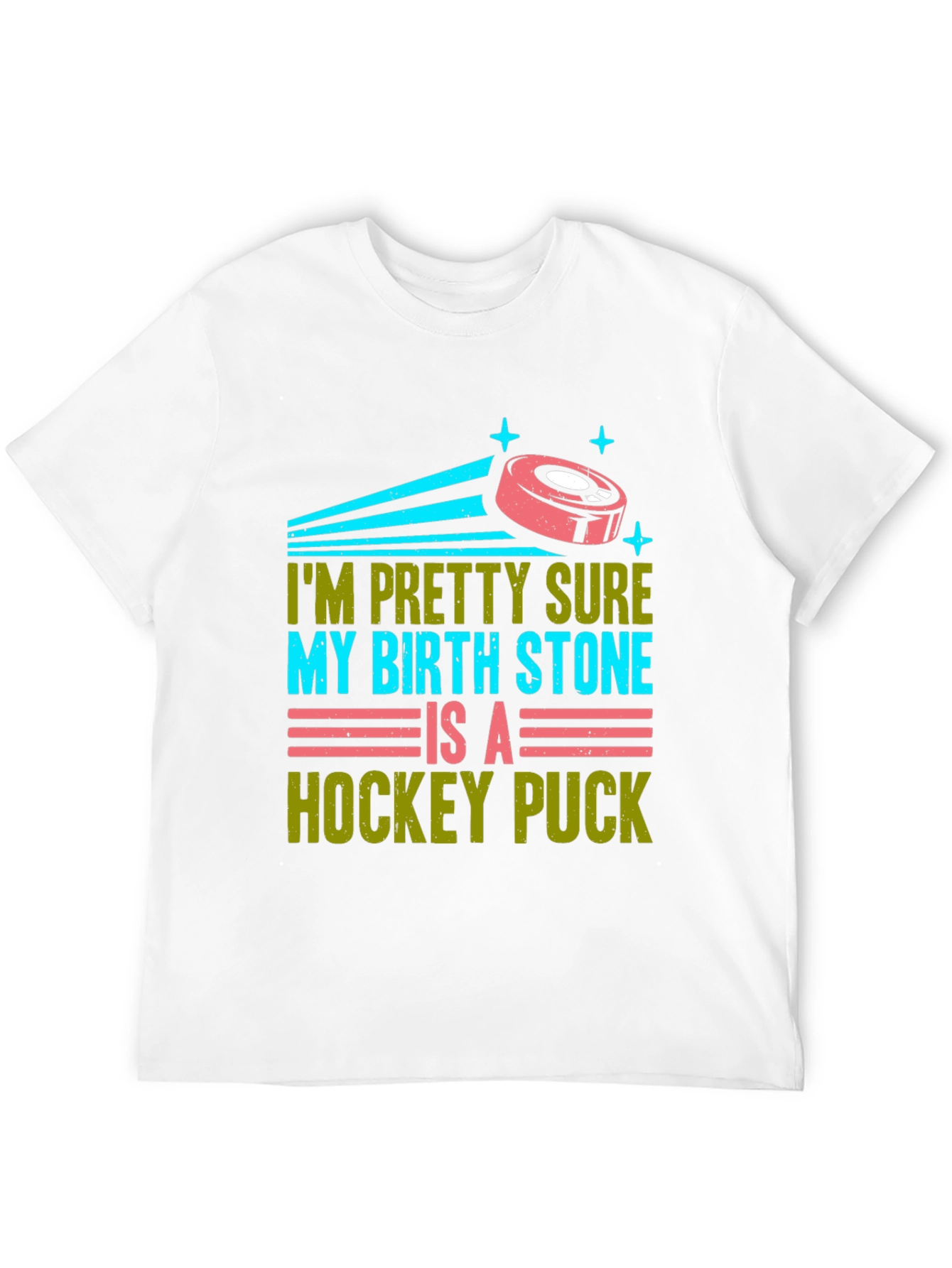 Funny Hockey Birthstone T-Shirt