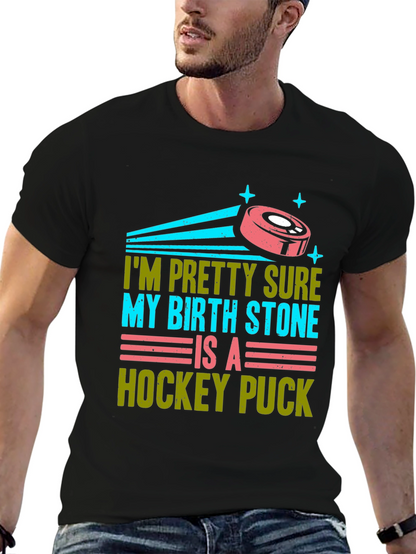Funny Hockey Birthstone T-Shirt