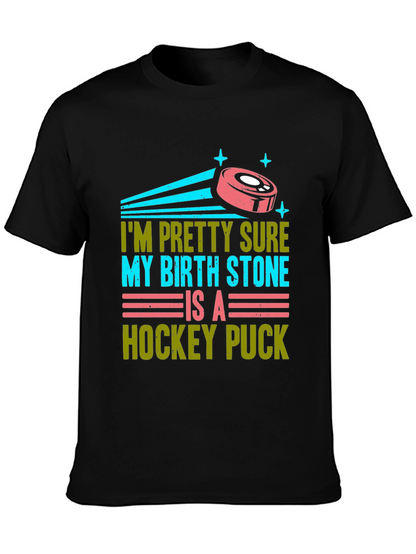 Funny Hockey Birthstone T-Shirt
