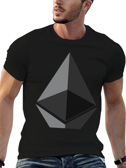 Ethereum Logo Black T-Shirt - Crypto Tee