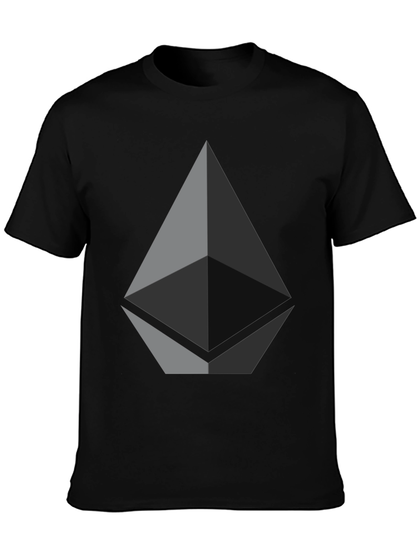 Ethereum Logo Black T-Shirt - Crypto Tee