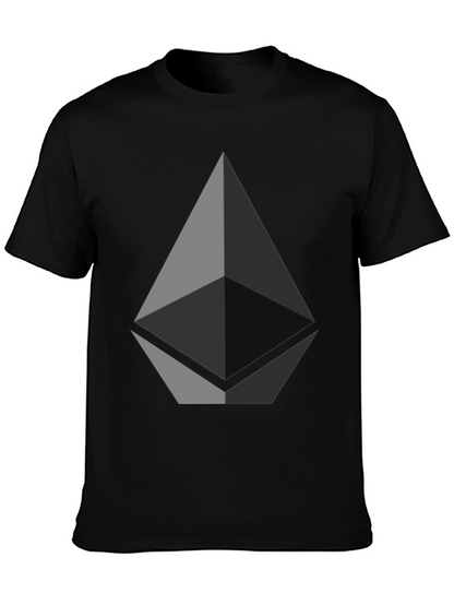 Ethereum Logo Black T-Shirt - Crypto Tee