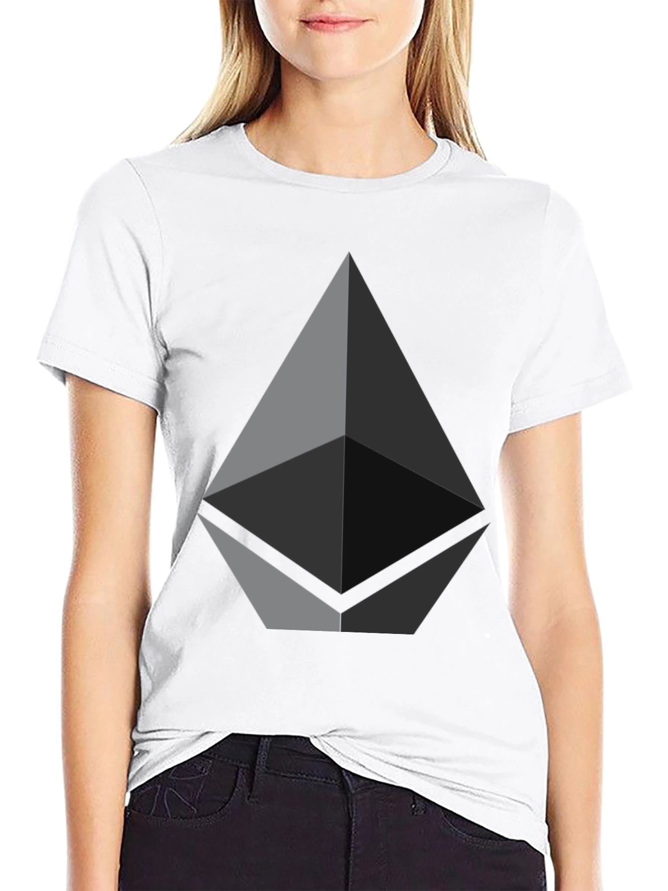 Ethereum Logo Black T-Shirt - Crypto Tee