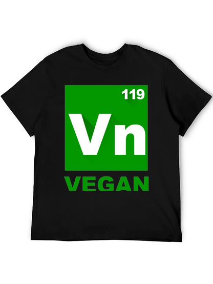 Vegan Element T-Shirt - Green Periodic Table Style