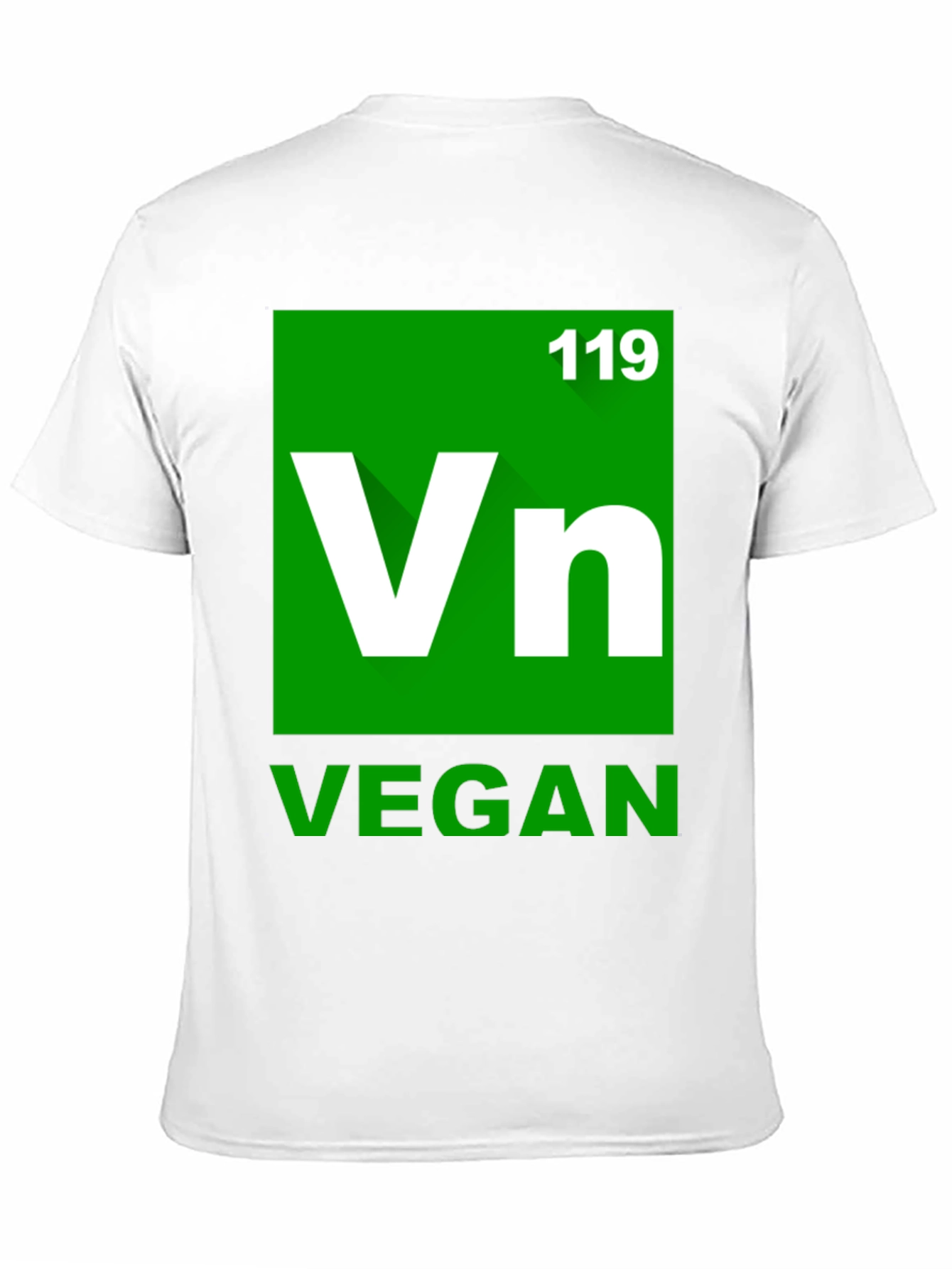 Vegan Element T-Shirt - Green Periodic Table Style