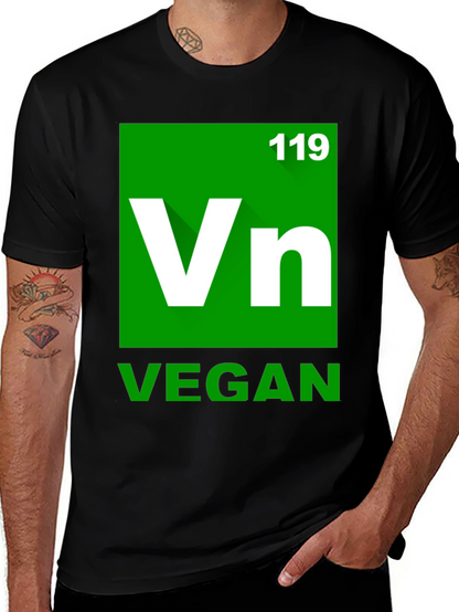 Vegan Element T-Shirt - Green Periodic Table Style