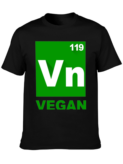 Vegan Element T-Shirt - Green Periodic Table Style