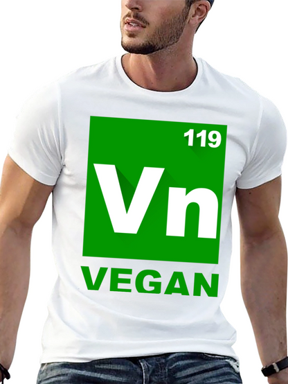 Vegan Element T-Shirt - Green Periodic Table Style