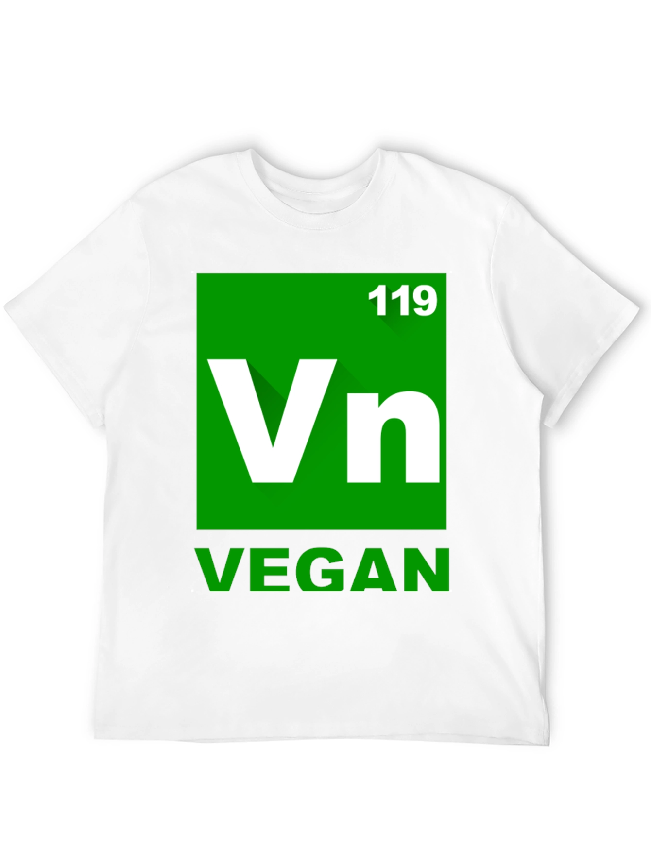 Vegan Element T-Shirt - Green Periodic Table Style