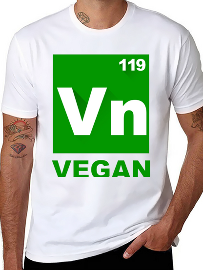 Vegan Element T-Shirt - Green Periodic Table Style