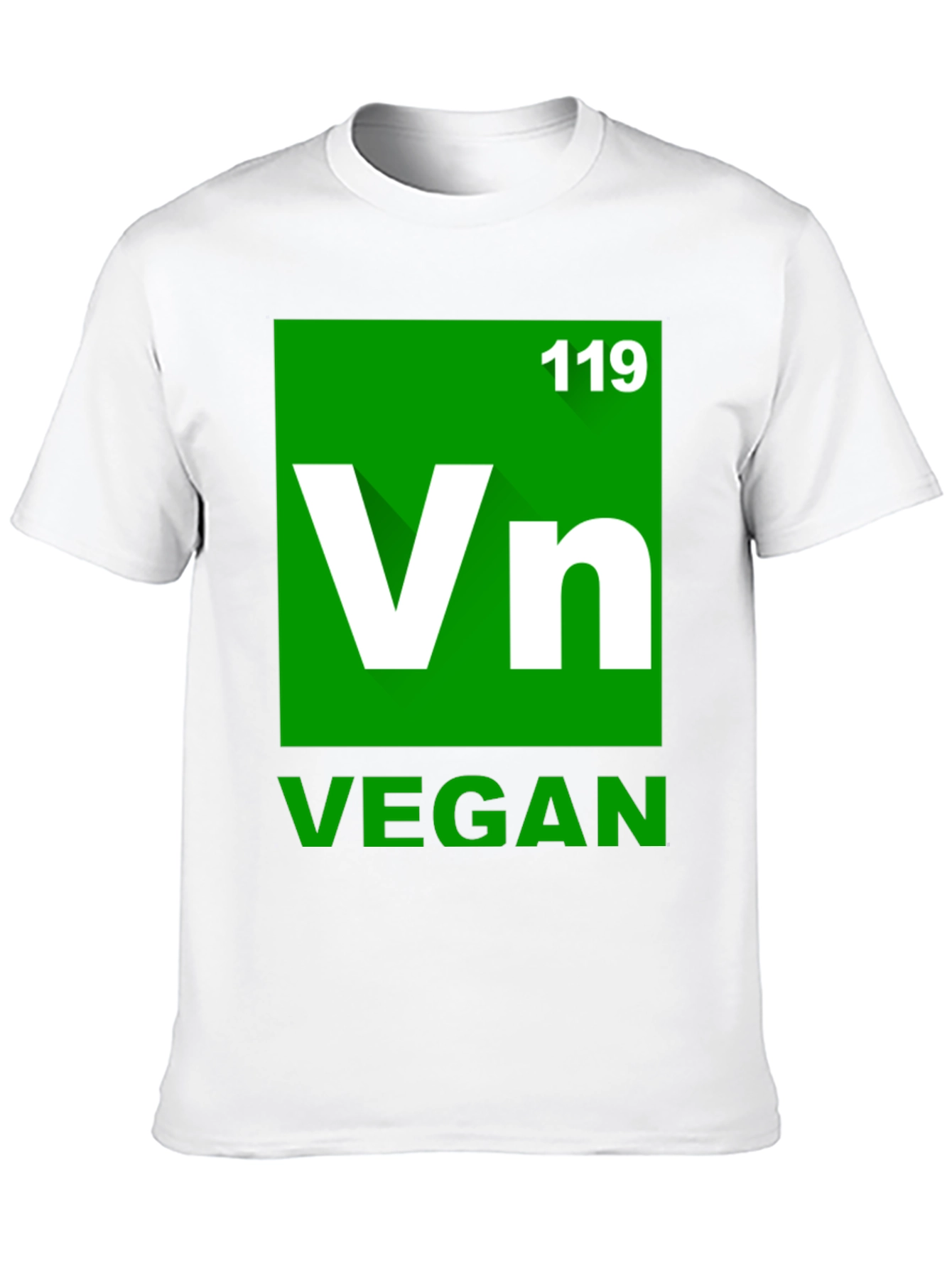 Vegan Element T-Shirt - Green Periodic Table Style