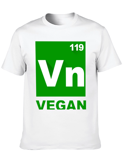 Vegan Element T-Shirt - Green Periodic Table Style