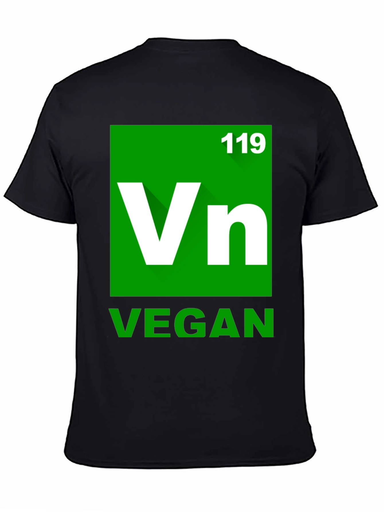 Vegan Element T-Shirt - Green Periodic Table Style