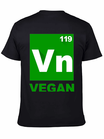 Vegan Element T-Shirt - Green Periodic Table Style