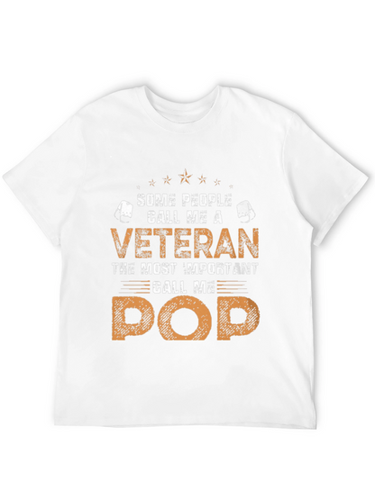 Veteran Pop T-Shirt - Gift for Grandfather