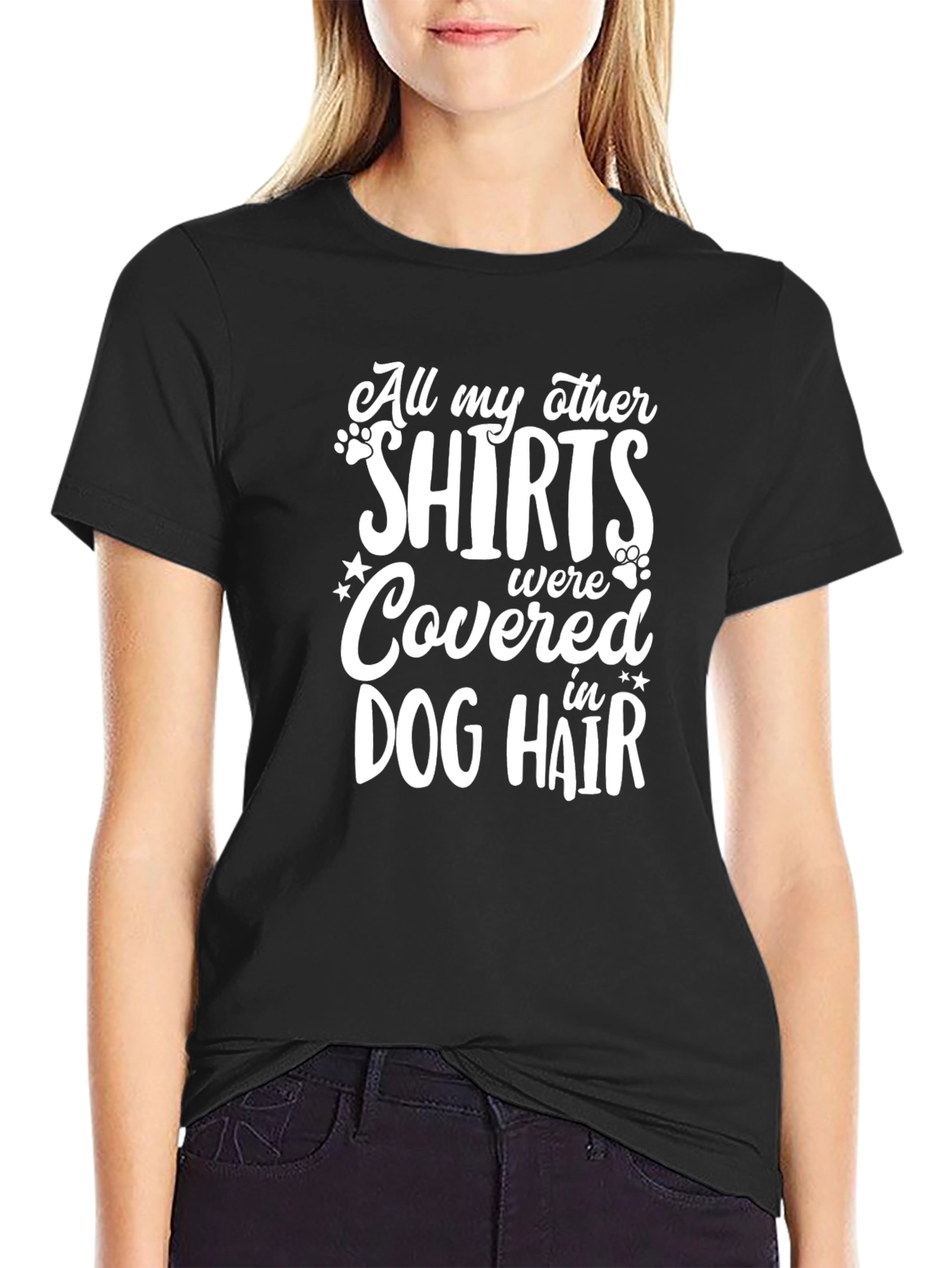Dog Hair T-Shirt: Funny Pet Lover Tee