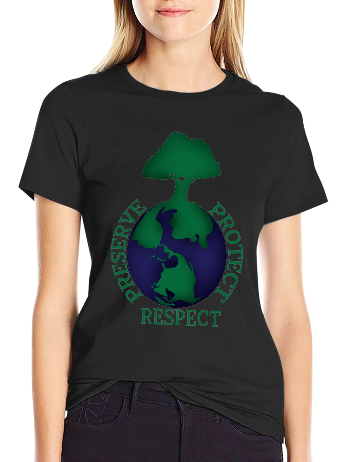 Earth Respect T-Shirt: Preserve Protect Respect Graphic Tee