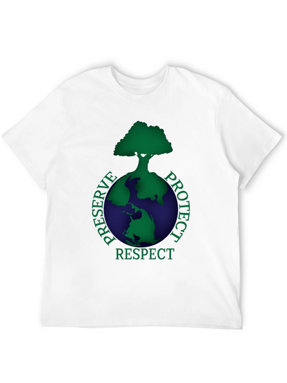 Earth Respect T-Shirt: Preserve Protect Respect Graphic Tee