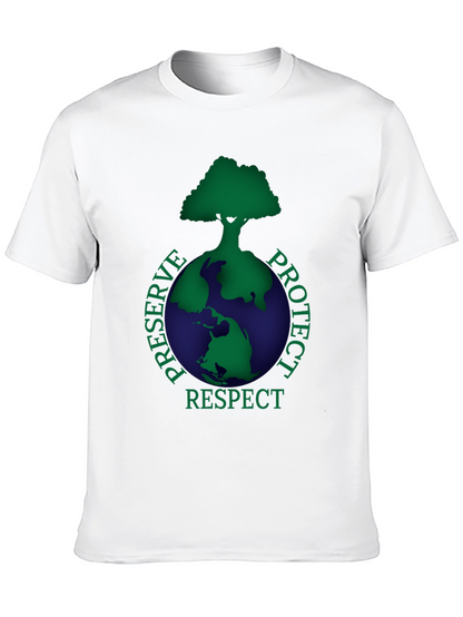 Earth Respect T-Shirt: Preserve Protect Respect Graphic Tee