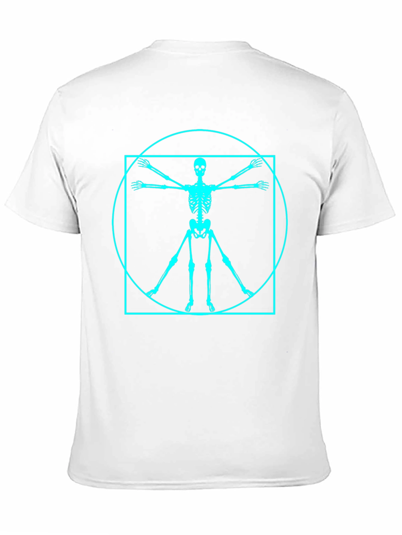 Vitruvian Skeleton Graphic Tee - Black