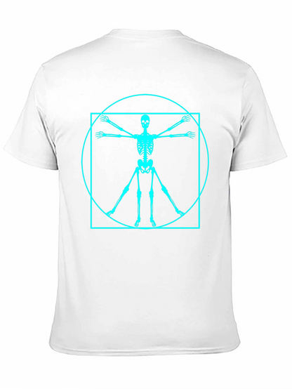 Vitruvian Skeleton Graphic Tee - Black