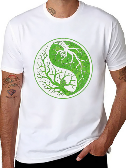 Yin Yang Tree T-Shirt - Balance & Nature