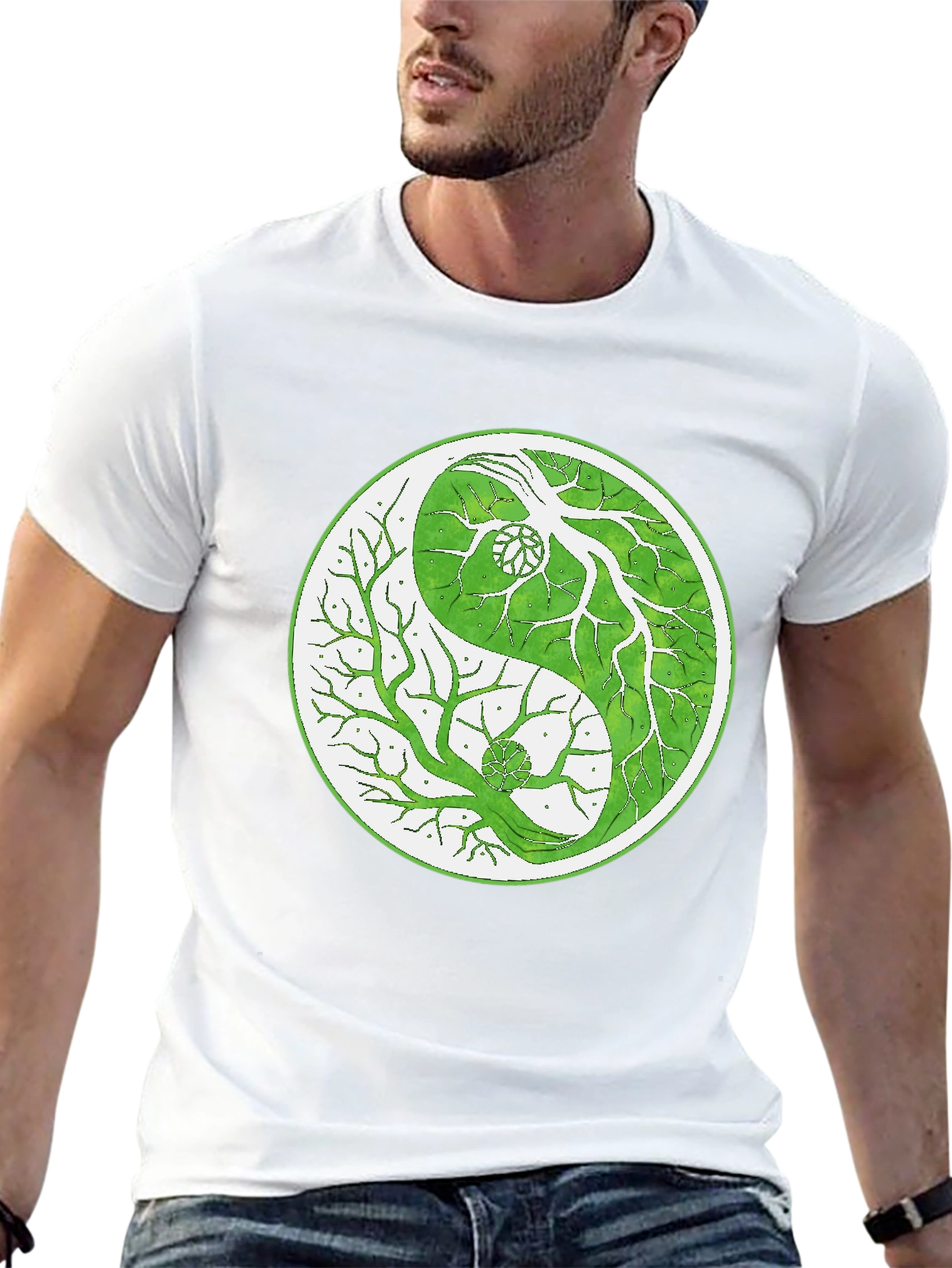 Yin Yang Tree T-Shirt - Balance & Nature