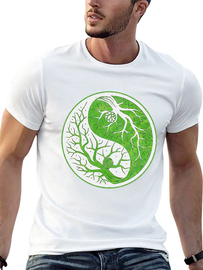 Yin Yang Tree T-Shirt - Balance & Nature
