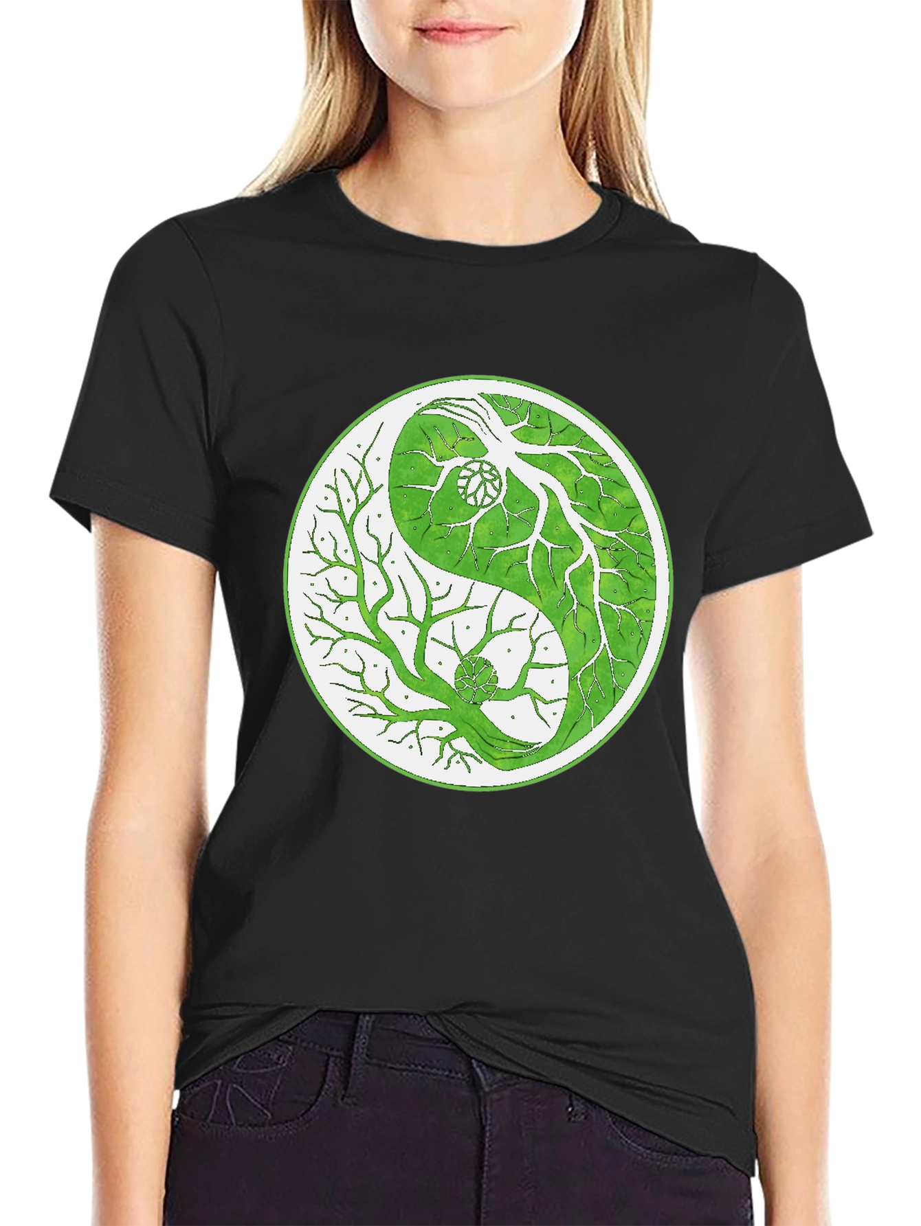 Yin Yang Tree T-Shirt - Balance & Nature