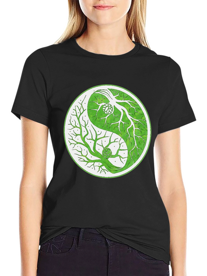 Yin Yang Tree T-Shirt - Balance & Nature