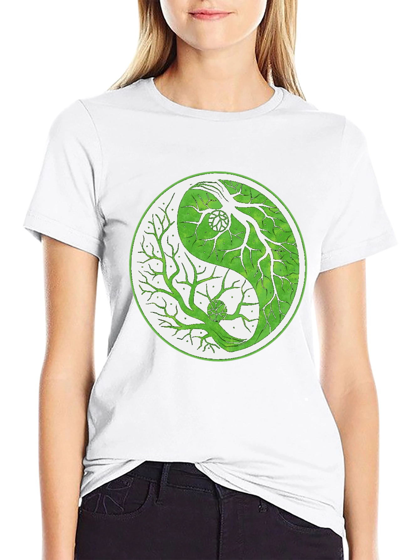 Yin Yang Tree T-Shirt - Balance & Nature