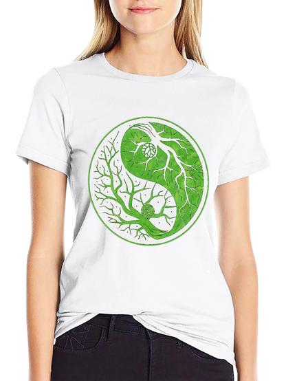 Yin Yang Tree T-Shirt - Balance & Nature