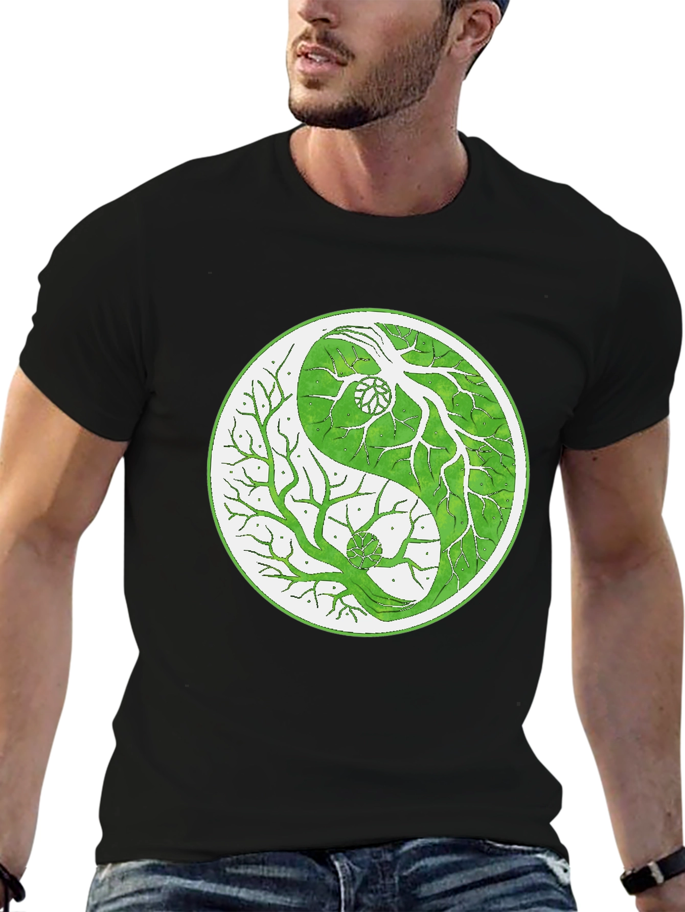 Yin Yang Tree T-Shirt - Balance & Nature