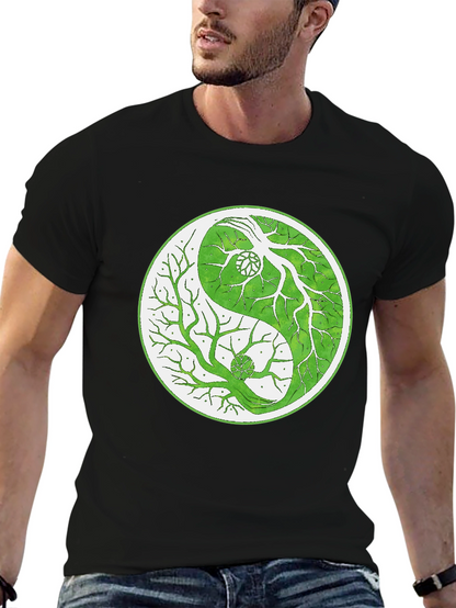 Yin Yang Tree T-Shirt - Balance & Nature