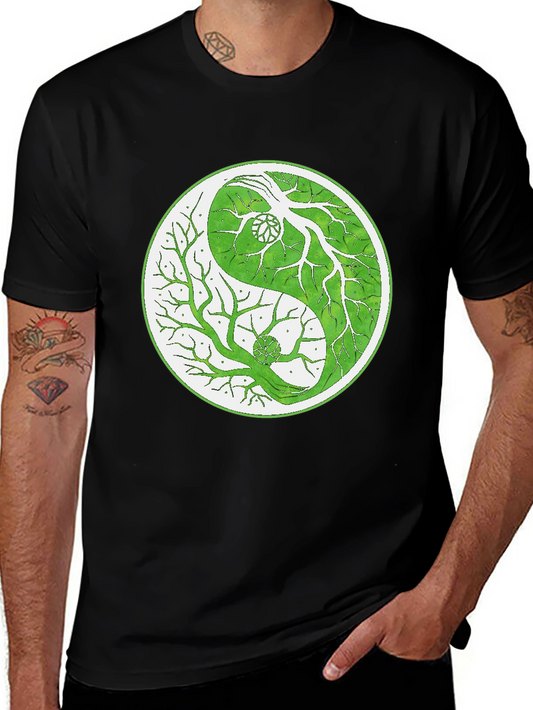 Yin Yang Tree T-Shirt - Balance & Nature