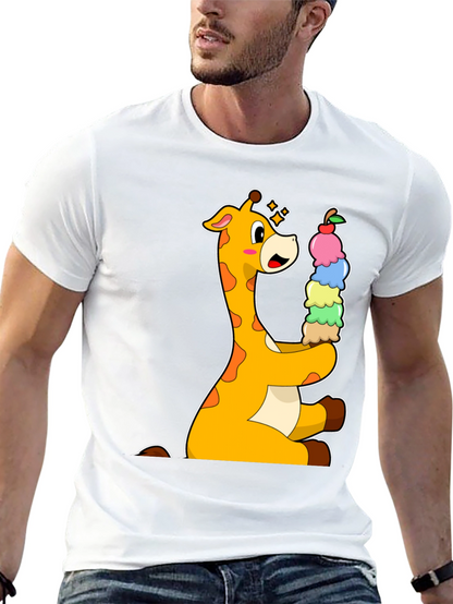Giraffe Ice Cream Lover T-Shirt