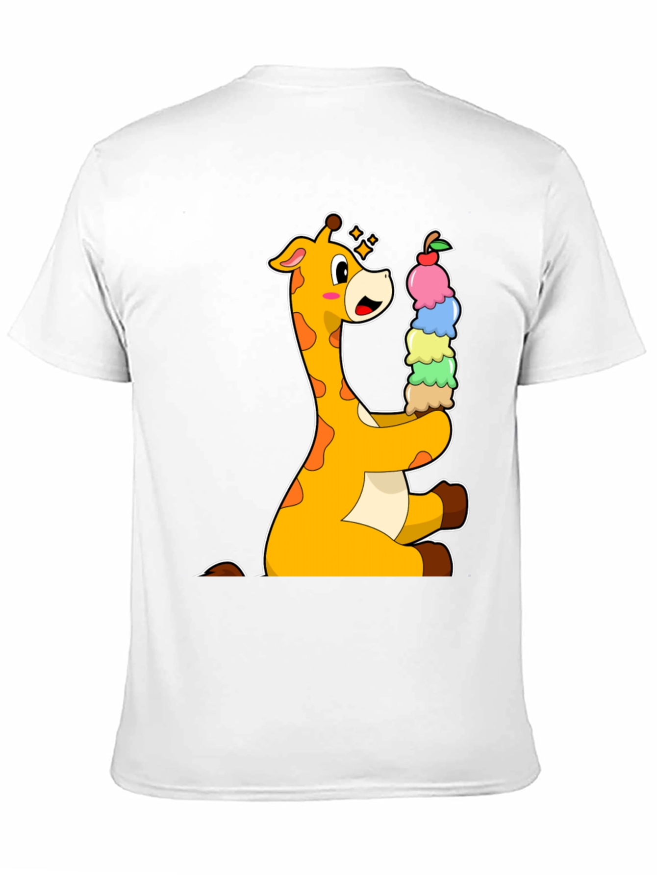 Giraffe Ice Cream Lover T-Shirt